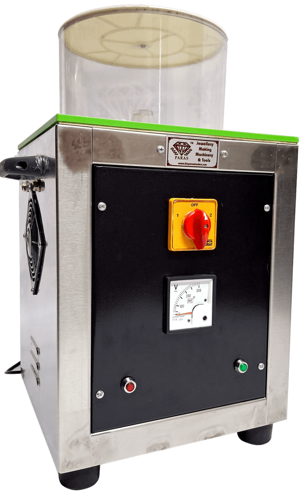 Manual Magnetic Jewellery Polishing Machine with SS Body