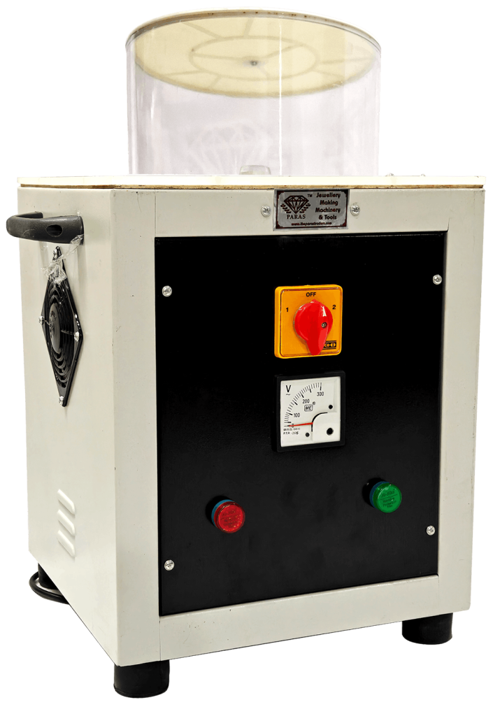 Manual Magnetic Jewellery Polishing Machine with MS Body