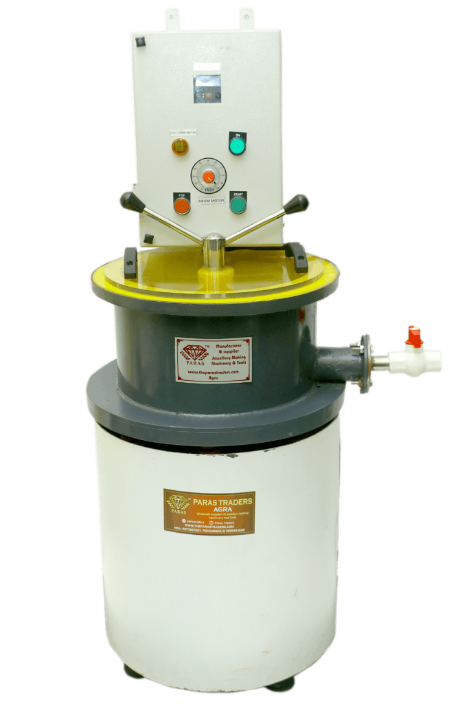 Round Jewellery Vibrator Polishing Machine with Controller and PU Bowl